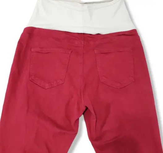 Angel Kiss Maternity Jeans Size Large Skinny Jeans Stretch Distressed Destroyed Torn Ripped