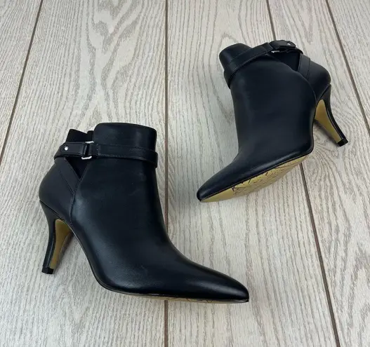 Bella Vita Women's Aileen Ankle Booties 9.5M Black Faux Leather $100