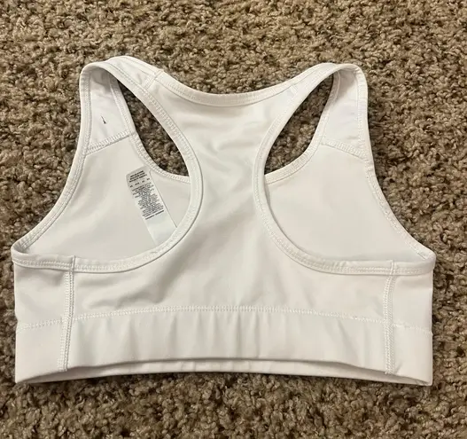 Nike White  Sports Bra