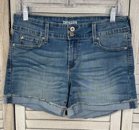 Denizen from Levi's LEVI'S DENIZEN "Modern Shorts" Stretchy Jean Shorts with Folded Cutoff Hem-2