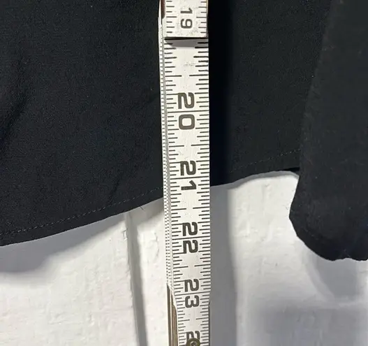 Maje Black Lucille blouse with lace ruffled sleeves 2