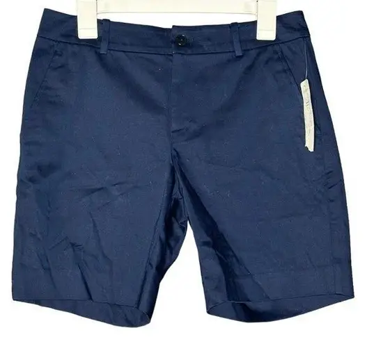 Ralph Lauren Lauren  Navy Blue Bermuda Shorts Size 8 Petite New