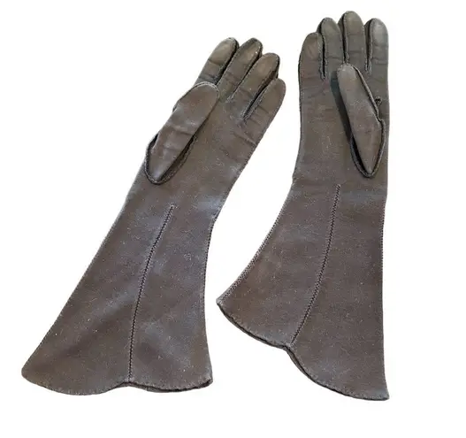 Vintage Gauntlet Style Gloves by John Frederics New York Black