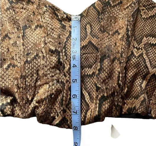 Bardot Lila bustier corset snakeskin top NWT medium