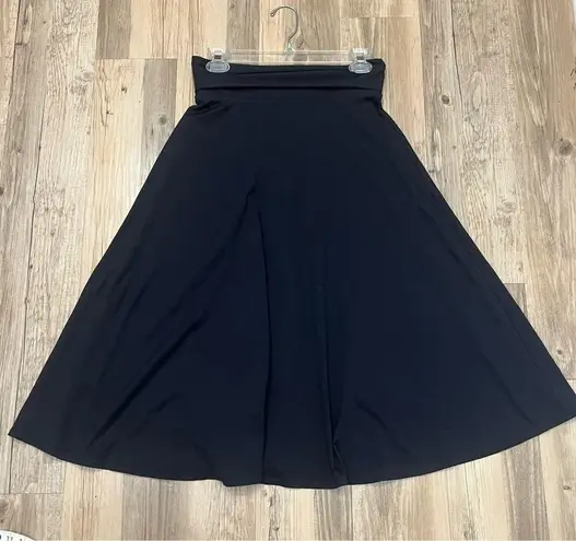 Patagonia  Glory Midi Fold Down Waist Black Skirt Size small Nylon Blend