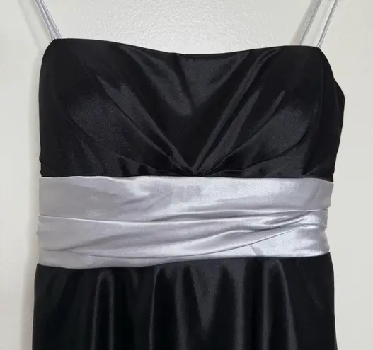 Vintage Y2K Jump Apparel Formal HoCo Prom Bubble Dress Juniors Size 3/4 USA Made Black