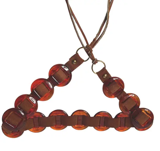 Vintage Faux Tortoise Shell Amber Lucite Brown Suede Leather Fringe Belt Hippie