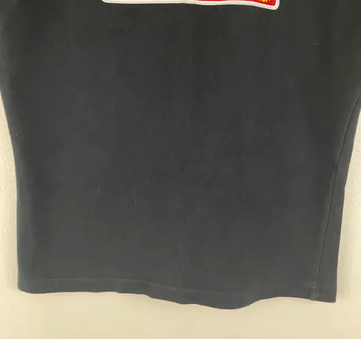 Cosmic Debris Oopsy Daisy Vintage Y2K 2000’s Black Warning! Out Of Control Tee