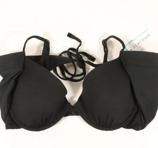 Seafolly NWT Quilted Wrap Front Booster Bikini Top US Size 6