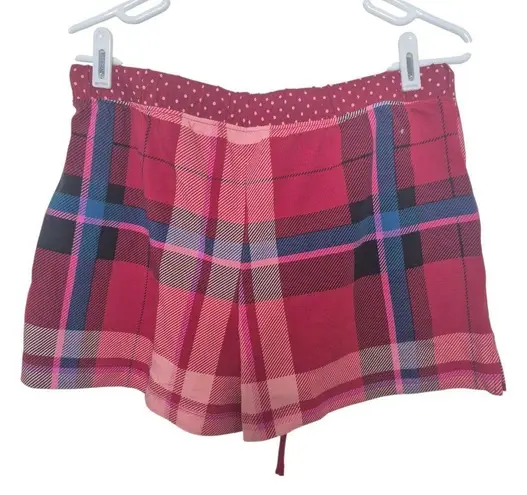Soma Red Plaid Pajama Shorts Holiday Loungewear Size Medium NWT