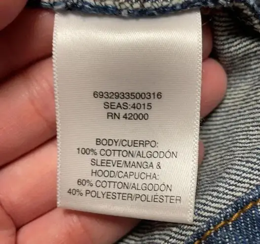 Joe Boxer COPY -  Denim Hoodie Jacket, size Med - Image 5