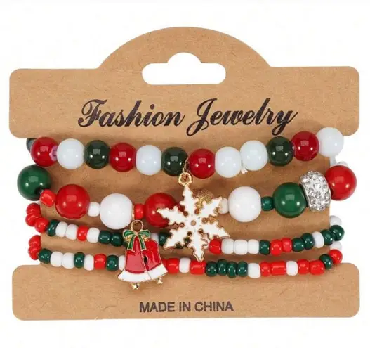 ๐๐๐BOGOHO ๐๐๐Festive Beaded Charm Bracelet Set