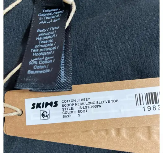 SKIMS Scoop Neck Long Sleeve T-Shirt S