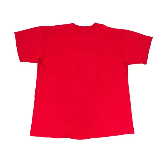 Vintage With God All Things Are Possible Embroidered Red Oversized T