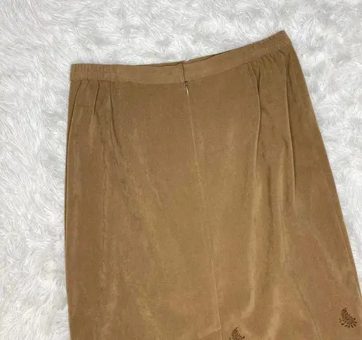 Norton Mcnaughton Vintage Y2K Brown Pasiley Boho Maxi Skirt