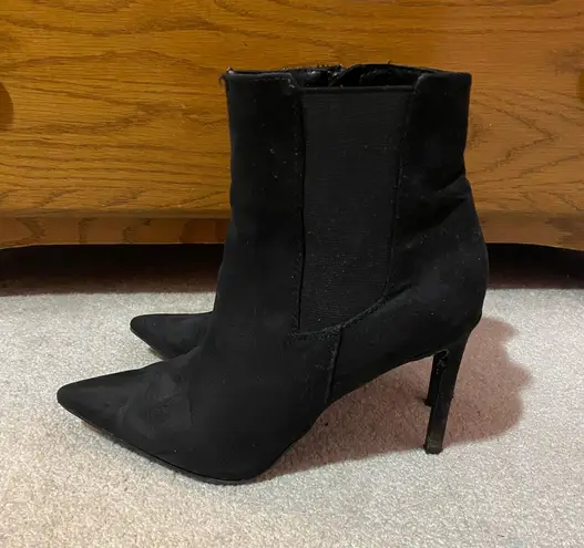 INC Black Bootie Heels