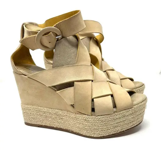 Bettye Muller , strappy platform espadrilles wedges, size 38