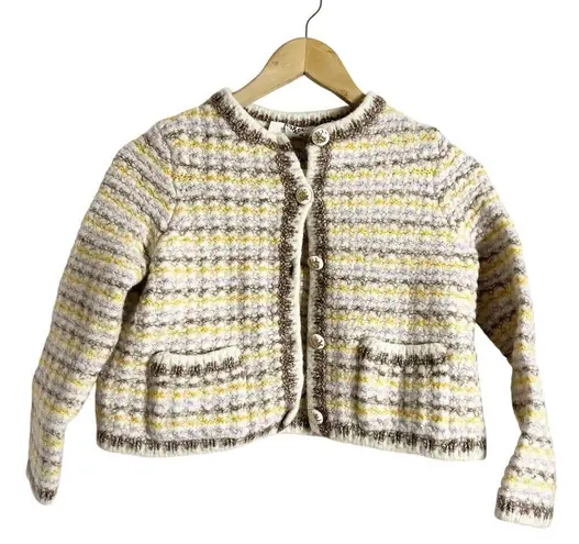 Ba&sh Bill Tweed Knit Button Front Cardigan Sweater Jacket Size XS