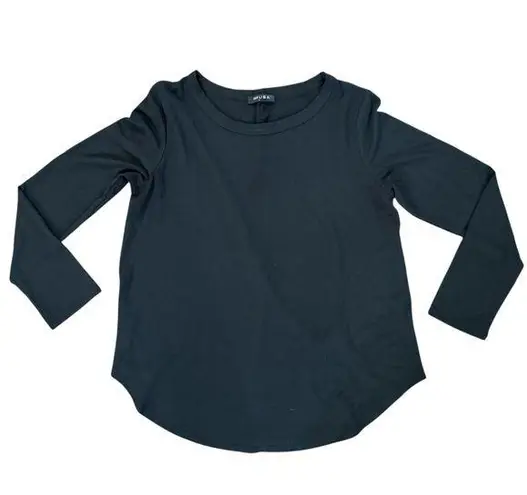 ILIAD USA MATERNITY black long sleeve maternity tee shirt, size L