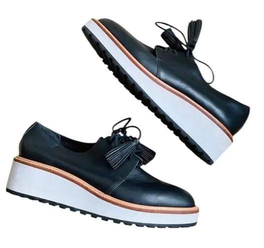 Loeffler Randall leather lace up oxfords in BlACK