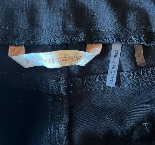 Soft Surroundings Women's Black Straight Leg Casual Pants Size M