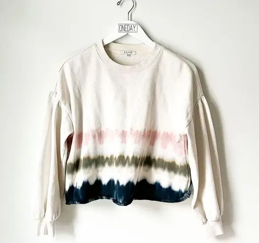 Z Supply  Tempest Tue Dye Stripe Sweatshirt Size XS