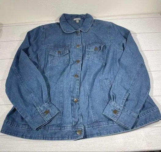 Jessica London Lightweight Denim Jacket Size 18W New In Packaging