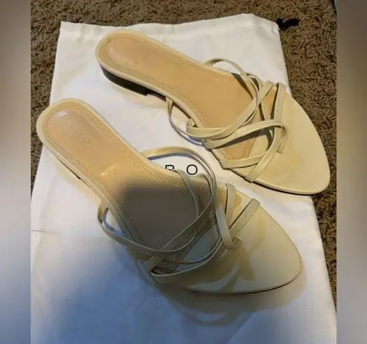 IRO PARIS Lev Strappy Flat Leather Sandals - Natural