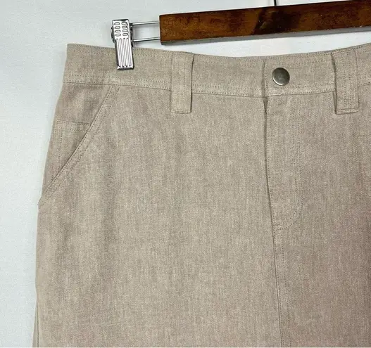 Patagonia  Light Beige Brown A-Line Knee Length Skirt 8