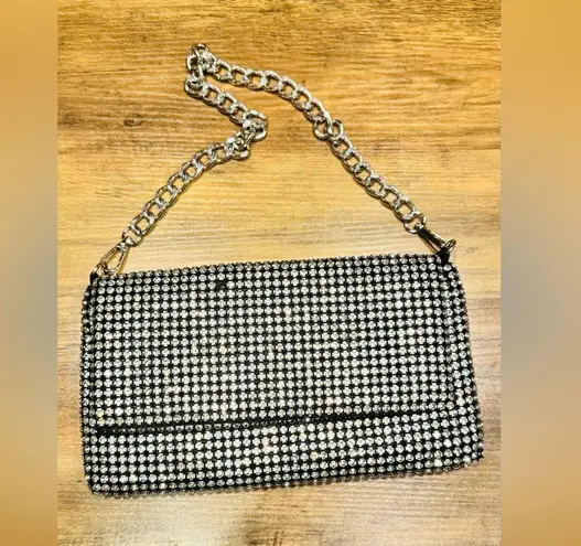 Jessica McClintock Gunne Sax Formal Mesh Roll Clutch Purse Shoulder Bag