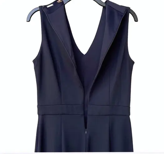 T Tahari Navy Blue Sleeveless Jumpsuit