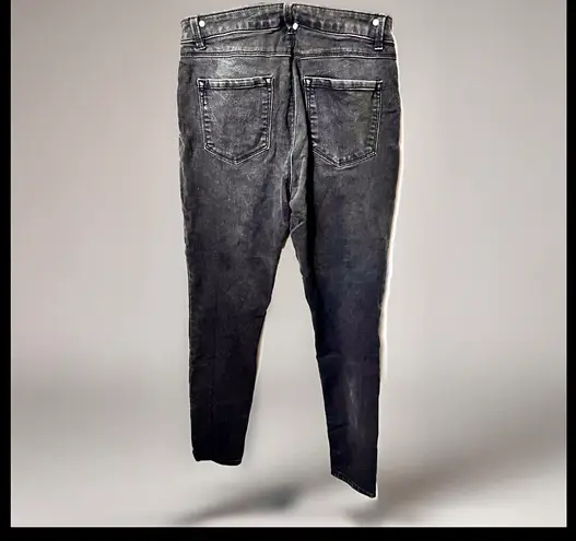 D. Jeans Skinny Size 8 Womens Dark Wash Black Mid Rise Stiletto Jeans