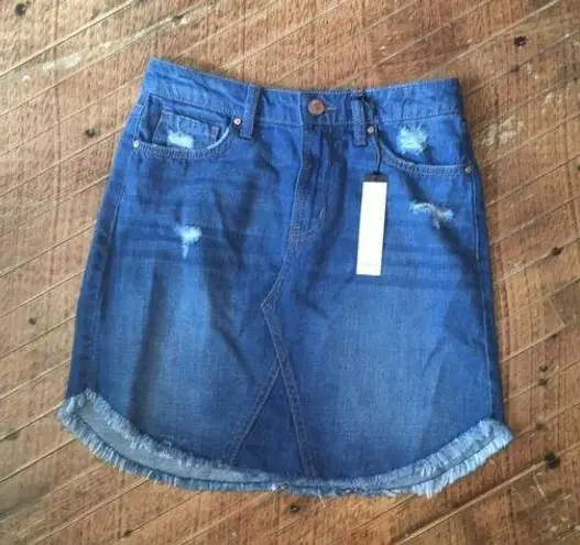 William Rast  raw hem NWT Y2K denim skirt, size 25