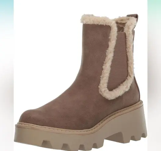 DV By Dolce Vita Vinny Lug Sole Plarform Bootie Ankle Boot Brown/Tan 6.5 Brown