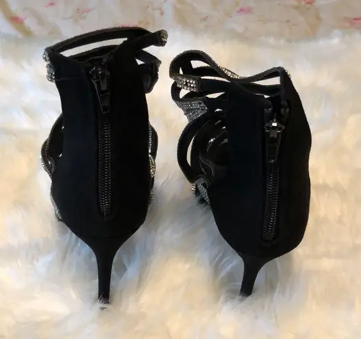 Olivia Ferguson Spike Heels Rhinestone Straps 10