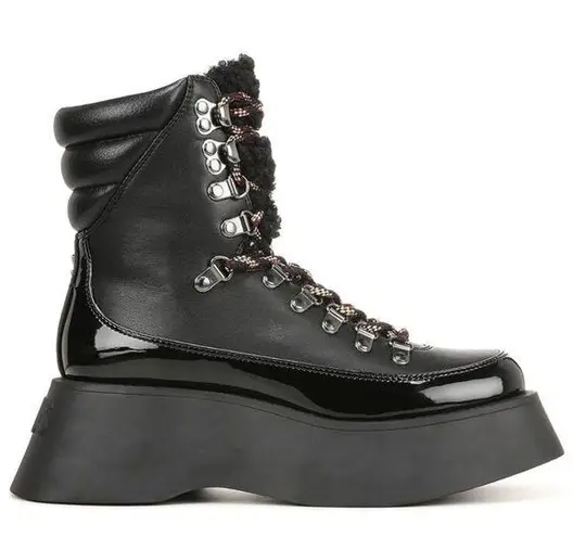 Sam Edelman  Gail platform black combat lace up black alt goth punk boot thumbnail 1