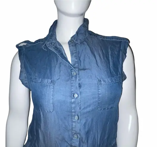 Alison Andrews Sleeveless Denim Jumpsuit