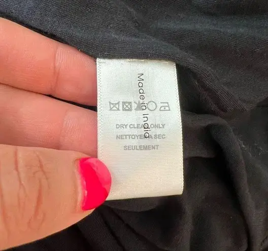 Hale Bob viola black gold metallic jacquard floral blouse size small