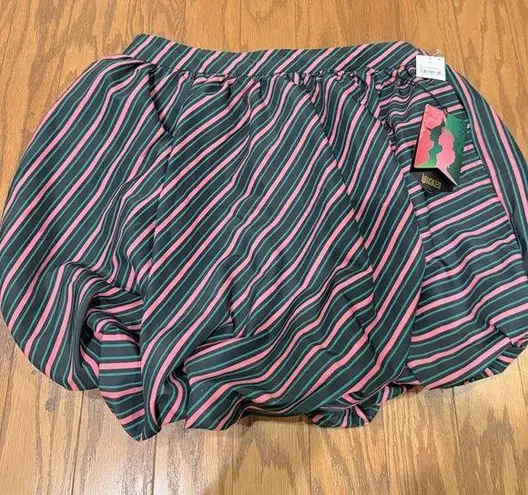 Paul Tazemann Wicked Striped Bubble Elphaba Glinda Mini Skirt