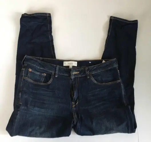 Mango  Relaxed Lonny Girlfriend‎ Ankle Crop Jeans Blue Denim Womens Size 8…