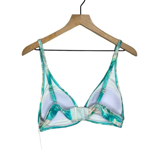Johnny Was Calme Adjustable Bikini Top Marble Tie Dye