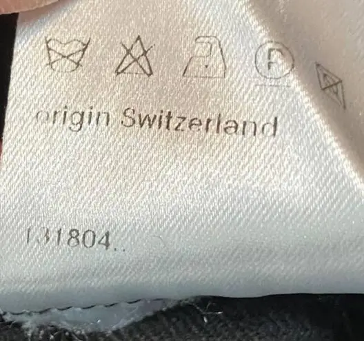 Akris Punto Wool Trousers High Rise Straight Leg Pleated Leather Belt Size 12