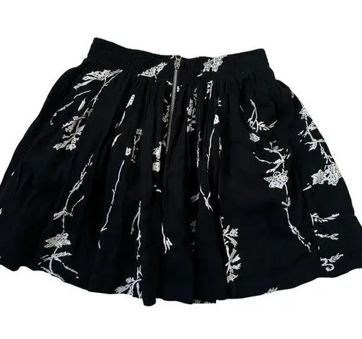 Pins and Needles Blue Floral Lined Pleated Skirt Women Size XS | 15