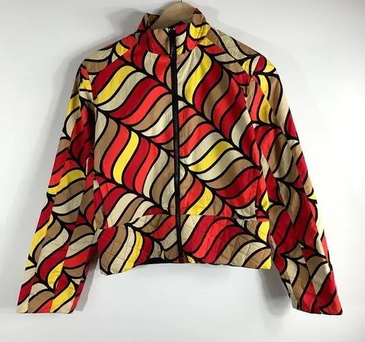 Totem Zip Up Abstract Print Jacket