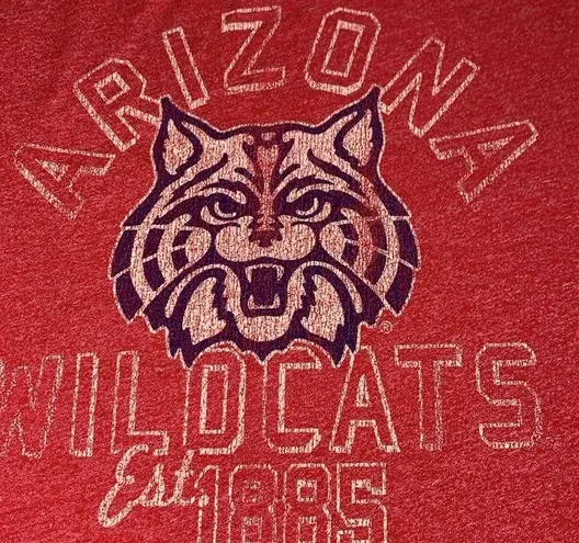 Heather Red Racer Back University of Arizona Wildcats Tank Top Size Small