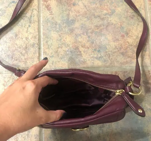 Coach [] plum crossbody bag purse