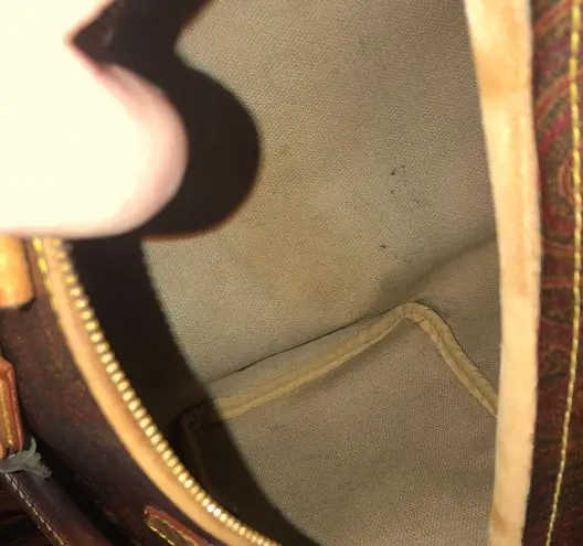 ETRO Red Paisley Boston Travel Bag Speedy 30 Top Handle Tote Lock and Keys