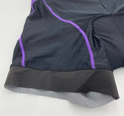 Souke Sports Women’s Black & Purple Details Padded Cycling Shorts Size 3XL NWT