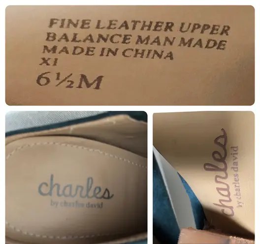 Charles by Charles David Charles David Nico Blue Teal Suede Mules