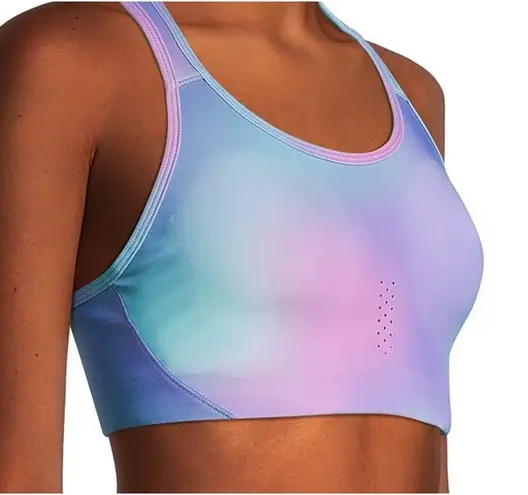 Avia Women's Rainbow Heavy Support Athletic Athleisure Racerback Sports Bra L